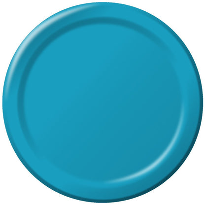 Creative Converting Bermuda Blue Plain Banquet Paper Plates-24pc / 10", (10.25")(24 Pack)