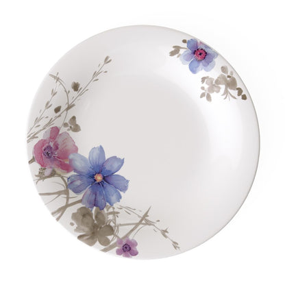 Villeroy & Boch Mariefleur Basic Rim Soup, 9 in, Premium Porcelain, White/Multicolored