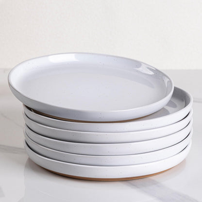 AmorArc Ceramic Dinner Plates Set of 6,10.0 Inch Matte Stoneware Plates Set