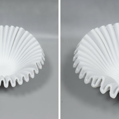 Resin Candy Tray Decorative Bowl Dish Platter With Shallow Wide Opening And Ribbed Sides Surface For Snacks Keys Or Jewelry suitable for dining table, Red, Small 27.5 27.5 10cm