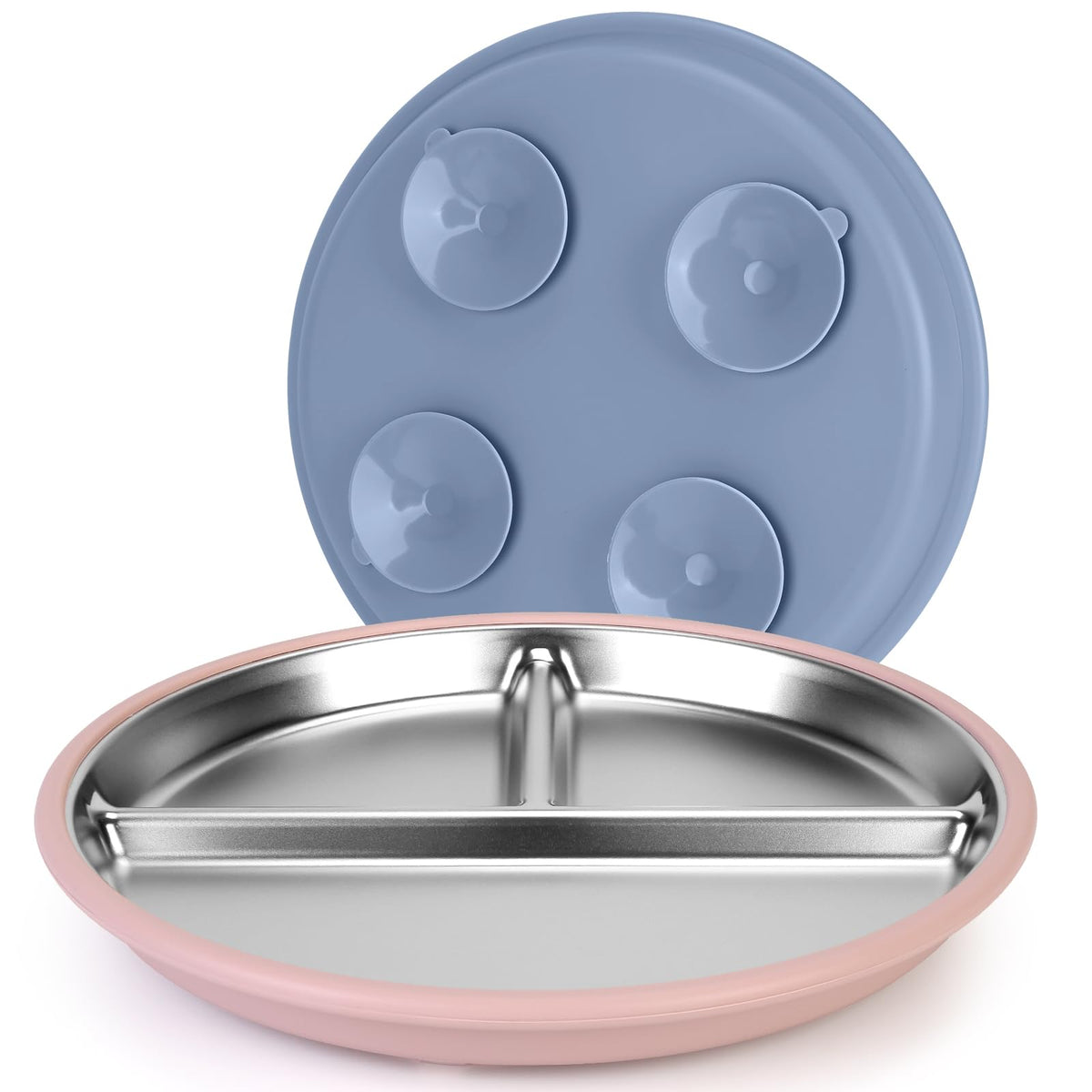 Yummy Sam 2 Pcs Whisker Fatigue Shallow Wide Cat Bowls Set, Purple Orange
