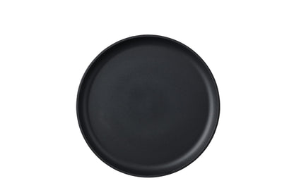 Mepal - Deep plate 4 pieces Silueta - Dishwasher & microwave resistant - Plastic plates - Dinner plates - Tableware - 21 cm - Nordic black