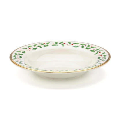 Lenox 883431 Holiday Place Setting Bowl, Red & Green, Christmas Dinnerware