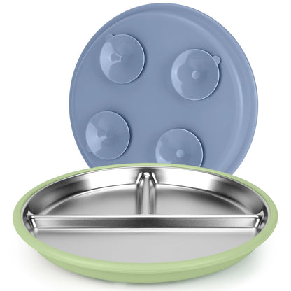 Yummy Sam 2 Pcs Whisker Fatigue Shallow Wide Cat Bowls Set, Purple Orange