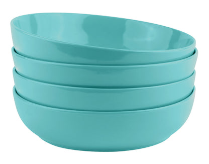 KooK Pasta Bowls, For Soups & Salads, Set of 4, 40 oz, White