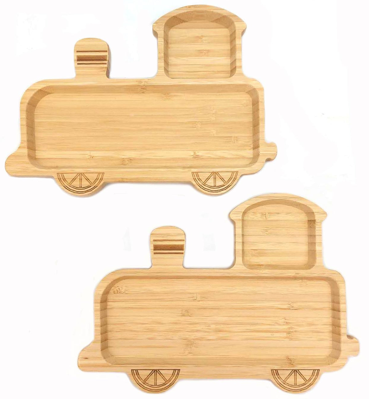 JB Home Collection 4572, Bamboo Cat Shape Food Plate for Snacks Appetizer Fruit Vegetable | Food Platter | Picnic Kitchen Party | Eco-Friendly Plates, 7"x6.5", Cat Face, 1 Pack