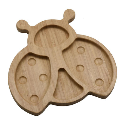 JB Home Collection 4572, Bamboo Cat Shape Food Plate for Snacks Appetizer Fruit Vegetable | Food Platter | Picnic Kitchen Party | Eco-Friendly Plates, 7"x6.5", Cat Face, 1 Pack