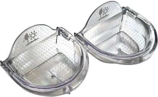Bird Cage Seed Feeder Cup Shallow Style Set of 2 for Care, Treat (M)