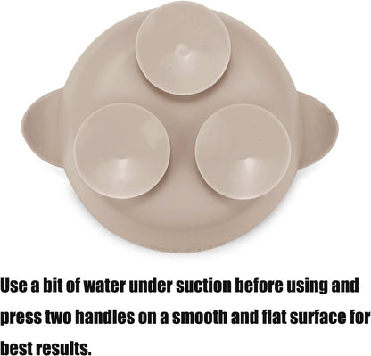 PandaEar 3 Pack Silicone Suction Baby Bowls & 3 Baby Feeding Spoons
