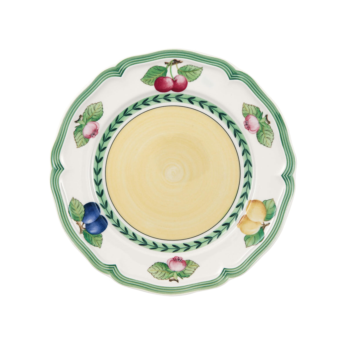 Villeroy & Boch French Garden Fleurence Rim Soup, 9 in, Premium Porcelain, White/Multicolored