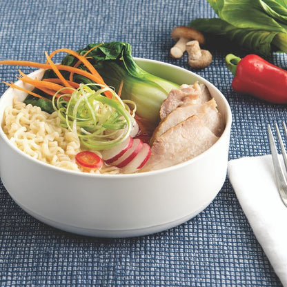 Nordic Ware Soup or Salad Bowl, Set of 2, White, Microwave Safe Polypropylene