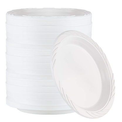 100 Count Disposable 12 ounce White Plastic Soup Bowls