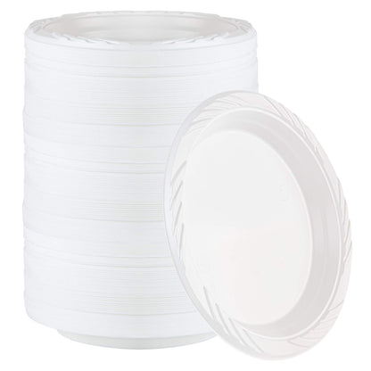 100 Count Disposable 12 ounce White Plastic Soup Bowls
