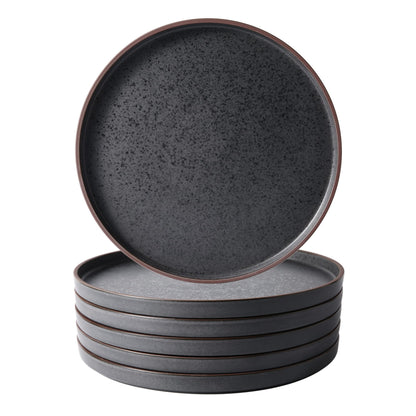 LERATIO Ceramic Dinner Plates Set of 6,10.25 inch Large ceramic plates