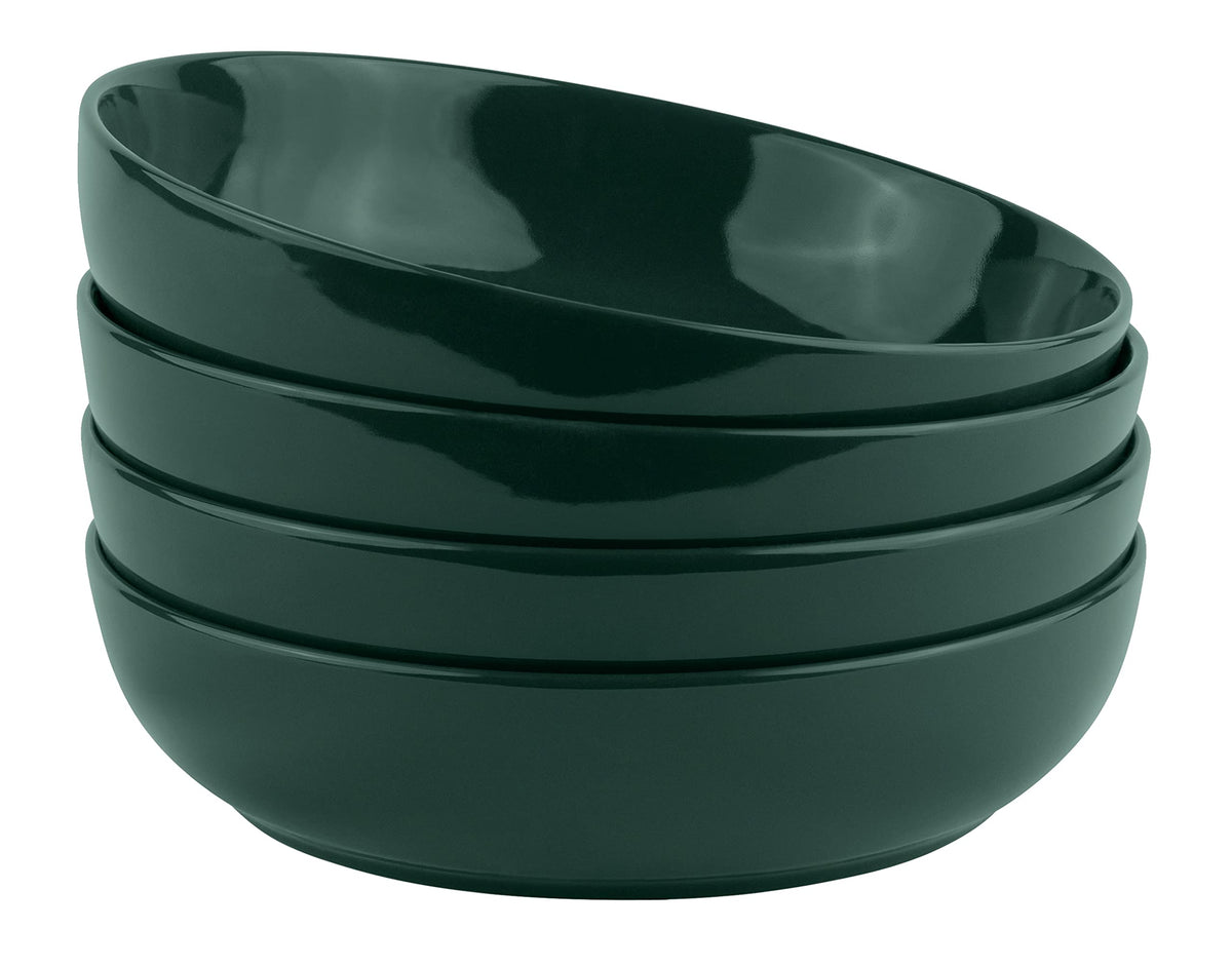 KooK Pasta Bowls, For Soups & Salads, Set of 4, 40 oz, White