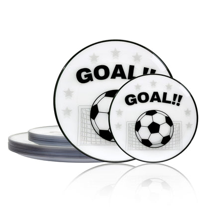 I00000 102 Pcs Silver Plastic Plates, Premium Silver Disposable Plates