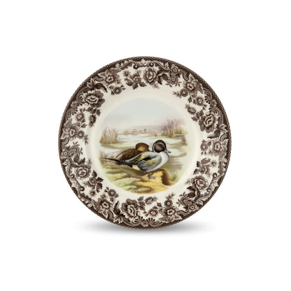 Spode Woodland Hunting Dogs Flat Coated Pointer Salad Plate