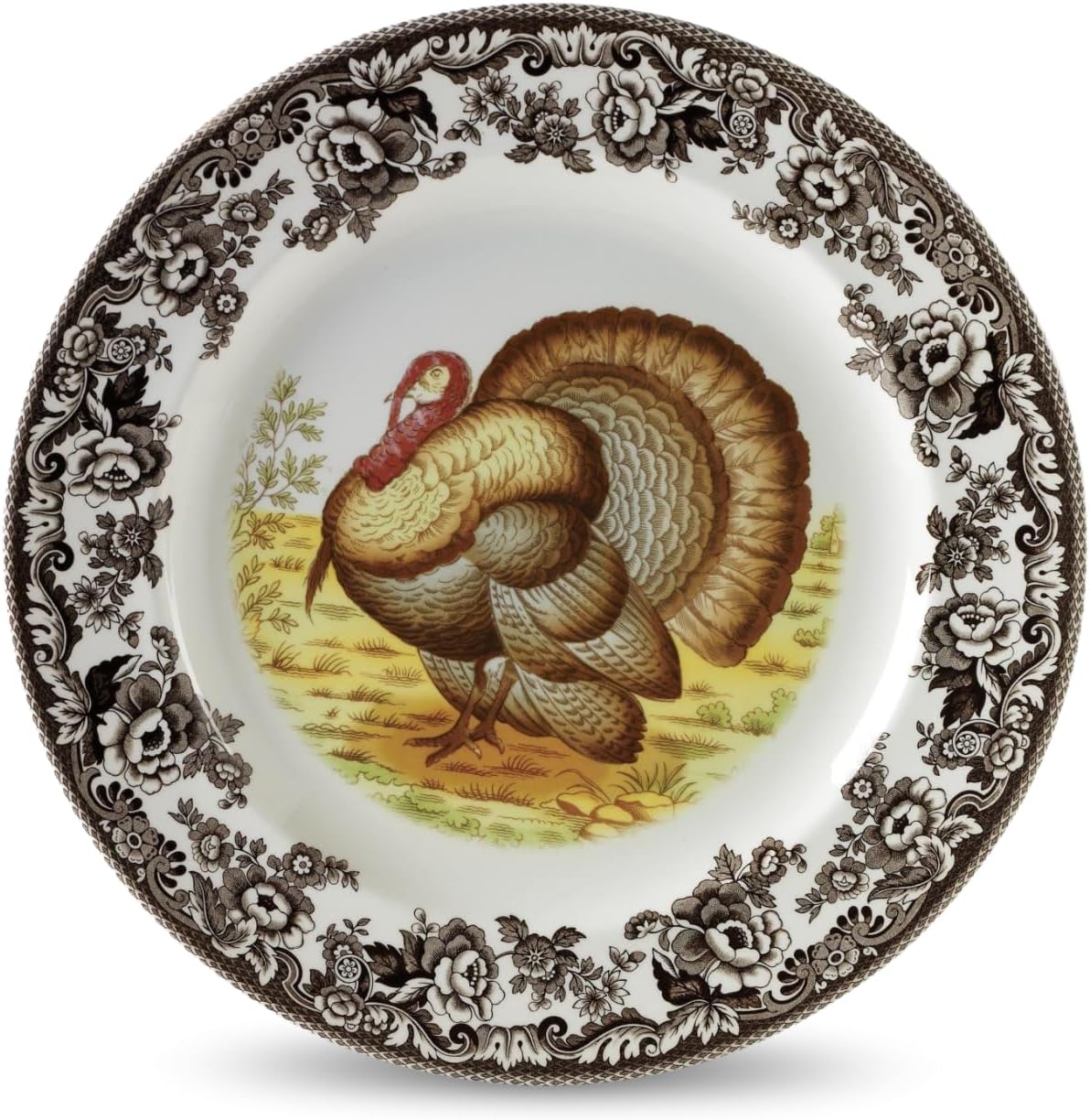 Spode Woodland Turkey 9" Soup Plate