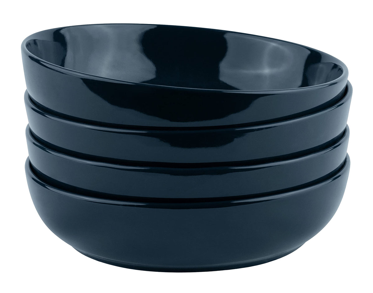KooK Pasta Bowls, For Soups & Salads, Set of 4, 40 oz, White