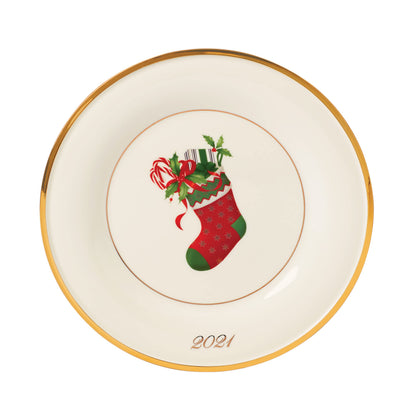 Lenox 883431 Holiday Place Setting Bowl, Red & Green, Christmas Dinnerware
