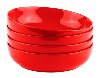 KooK Pasta Bowls, For Soups & Salads, Set of 4, 40 oz, White