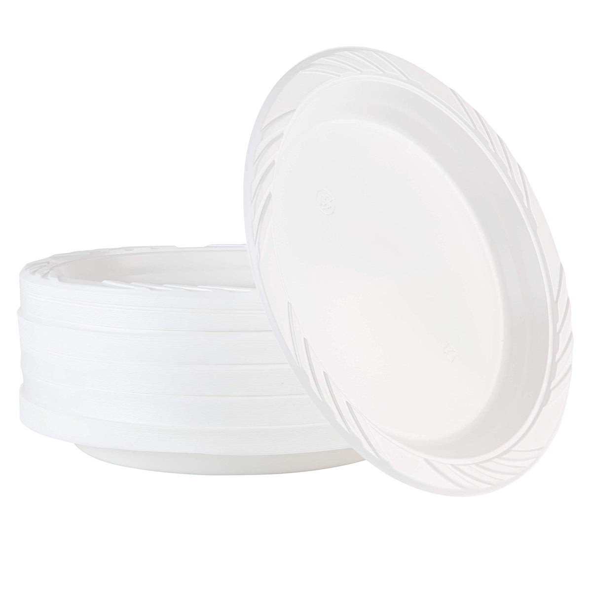 100 Count Disposable 12 ounce White Plastic Soup Bowls