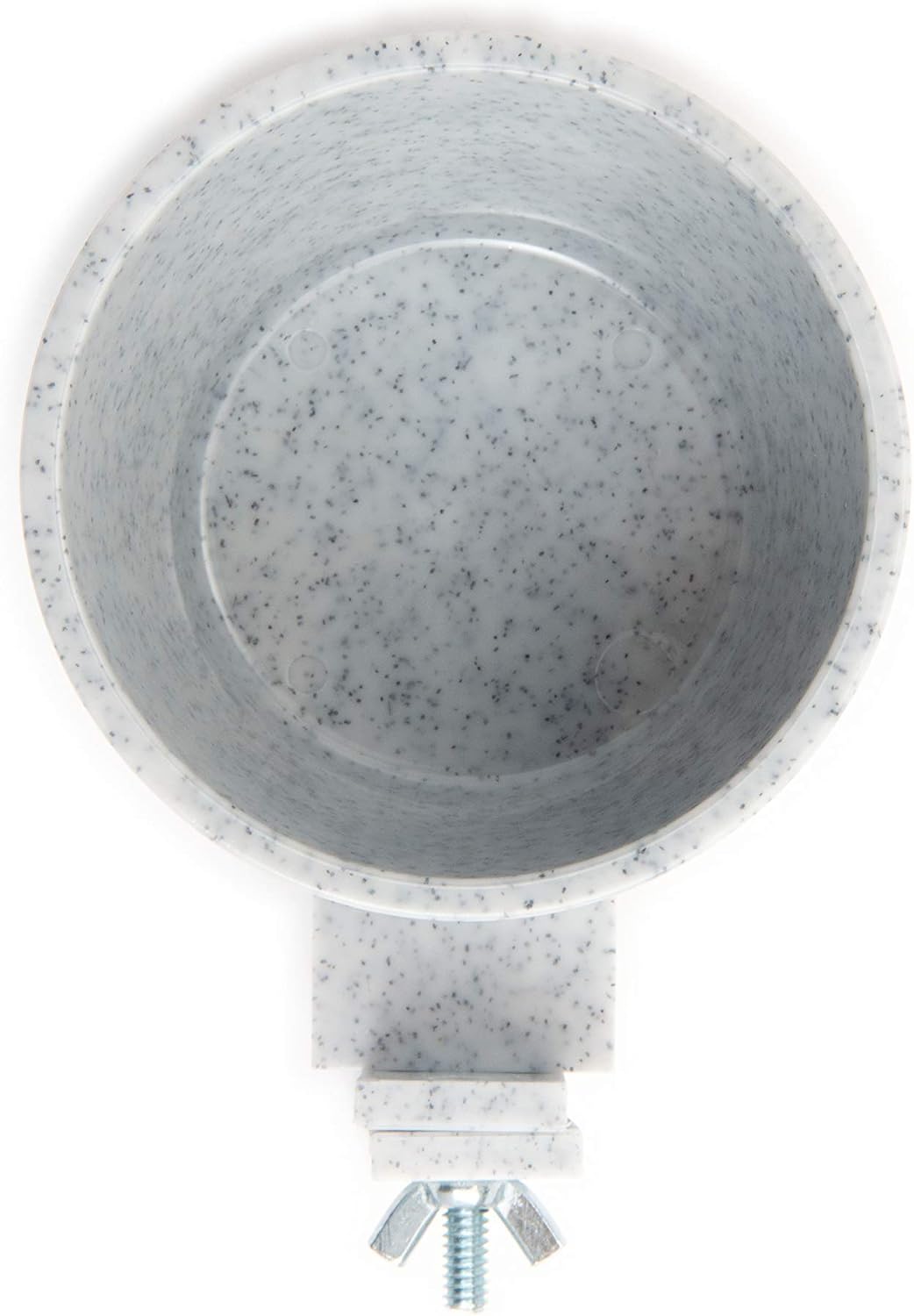 Lixit® Quick Lock Removable Bird Cage Bowls for Birds, Rabbits, Dogs, Cats, Guinea Pigs and Other Small Animals - Made in USA (Gray, 10 Ounce)