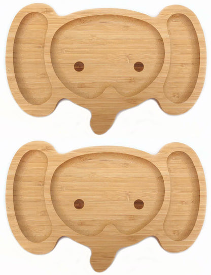 JB Home Collection 4572, Bamboo Cat Shape Food Plate for Snacks Appetizer Fruit Vegetable | Food Platter | Picnic Kitchen Party | Eco-Friendly Plates, 7"x6.5", Cat Face, 1 Pack