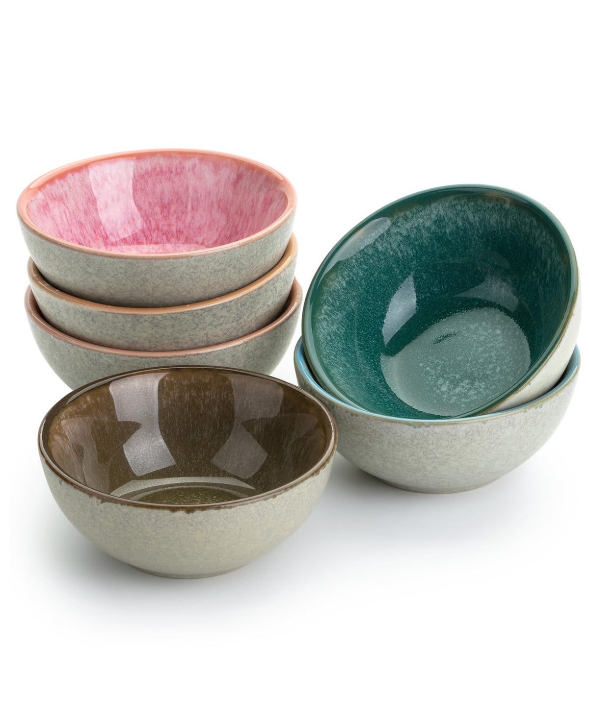 Brew To A Tea BTaT- Ceramic Dipping Bowls, 3.5 oz, 3.5 Inches, Soy Sauce Dish Ceramic, Small Serving Bowls for Side Dishes, Condiment, Sauces & Nuts, Chip-Resistant Dishwasher & Microwave Safe
