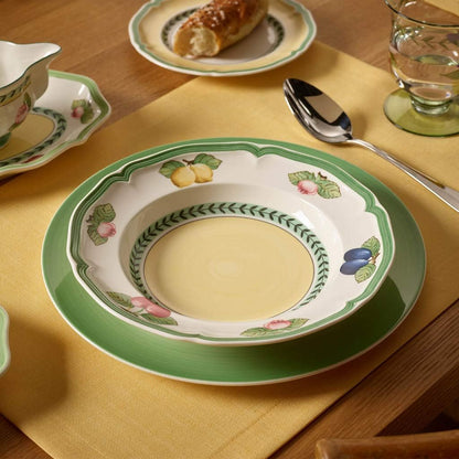 Villeroy & Boch French Garden Fleurence Rim Soup, 9 in, Premium Porcelain, White/Multicolored