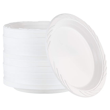 100 Count Disposable 12 ounce White Plastic Soup Bowls
