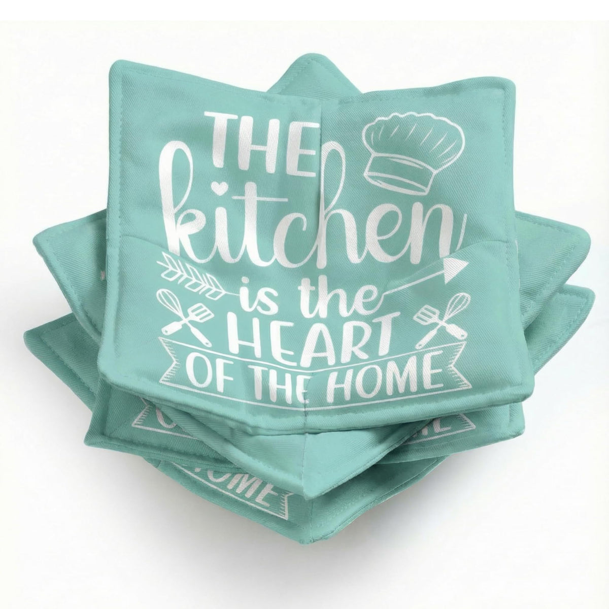 Cunhill 4 Pcs Cotton Microwave Bowl Cozy,Blue,Dog Style