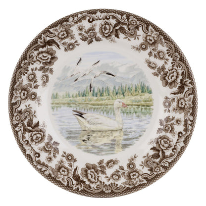 Spode Woodland Hunting Dogs Flat Coated Pointer Salad Plate