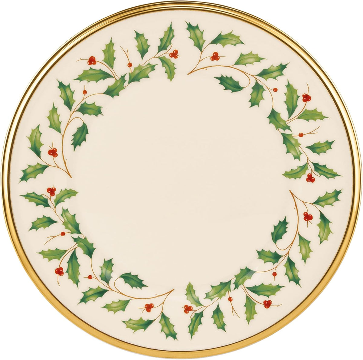 Lenox 883431 Holiday Place Setting Bowl, Red & Green, Christmas Dinnerware