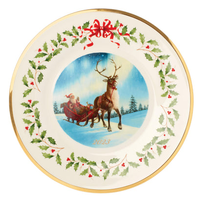 Lenox 883431 Holiday Place Setting Bowl, Red & Green, Christmas Dinnerware