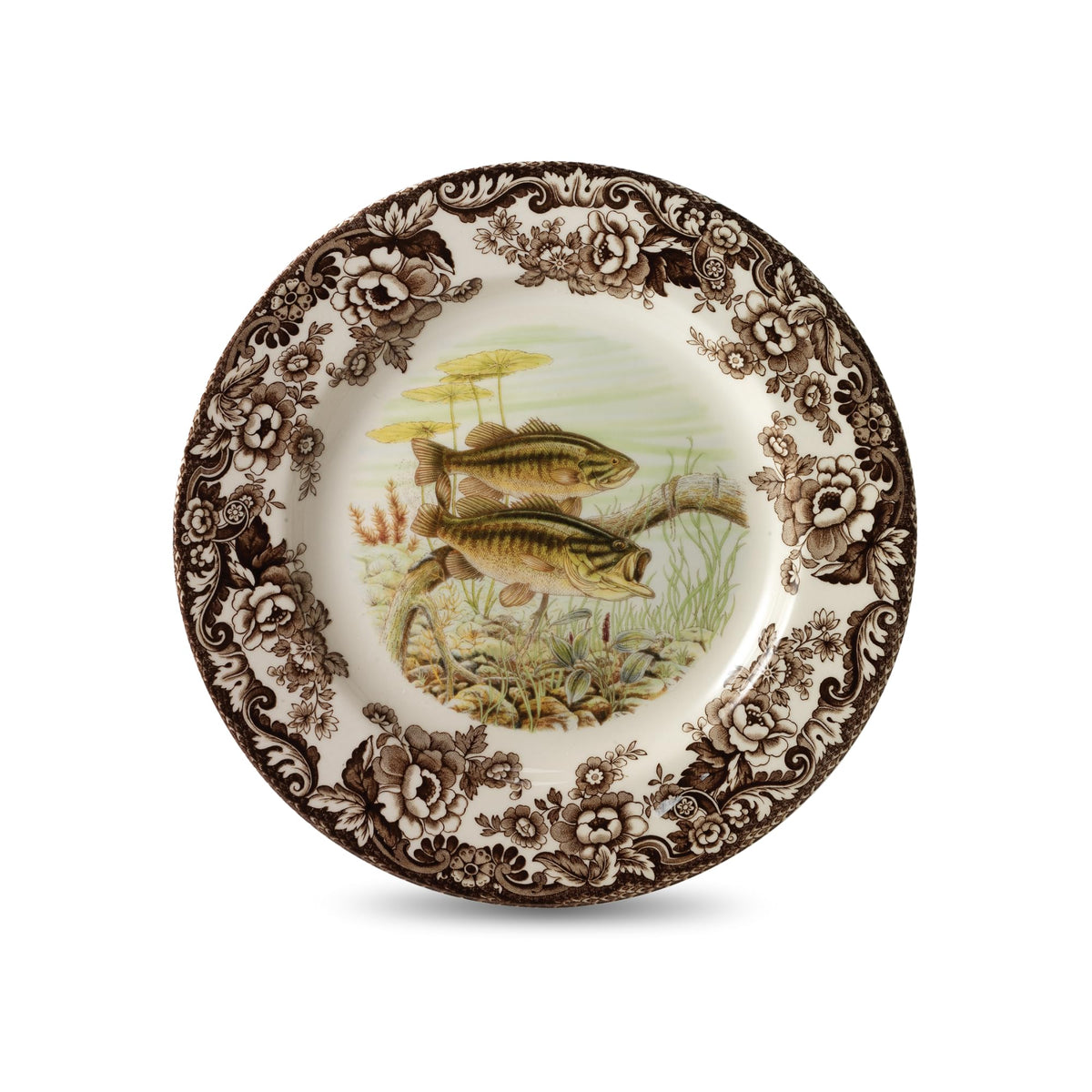 Spode Woodland Hunting Dogs Flat Coated Pointer Salad Plate