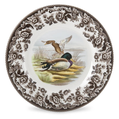Spode Woodland Hunting Dogs Flat Coated Pointer Salad Plate