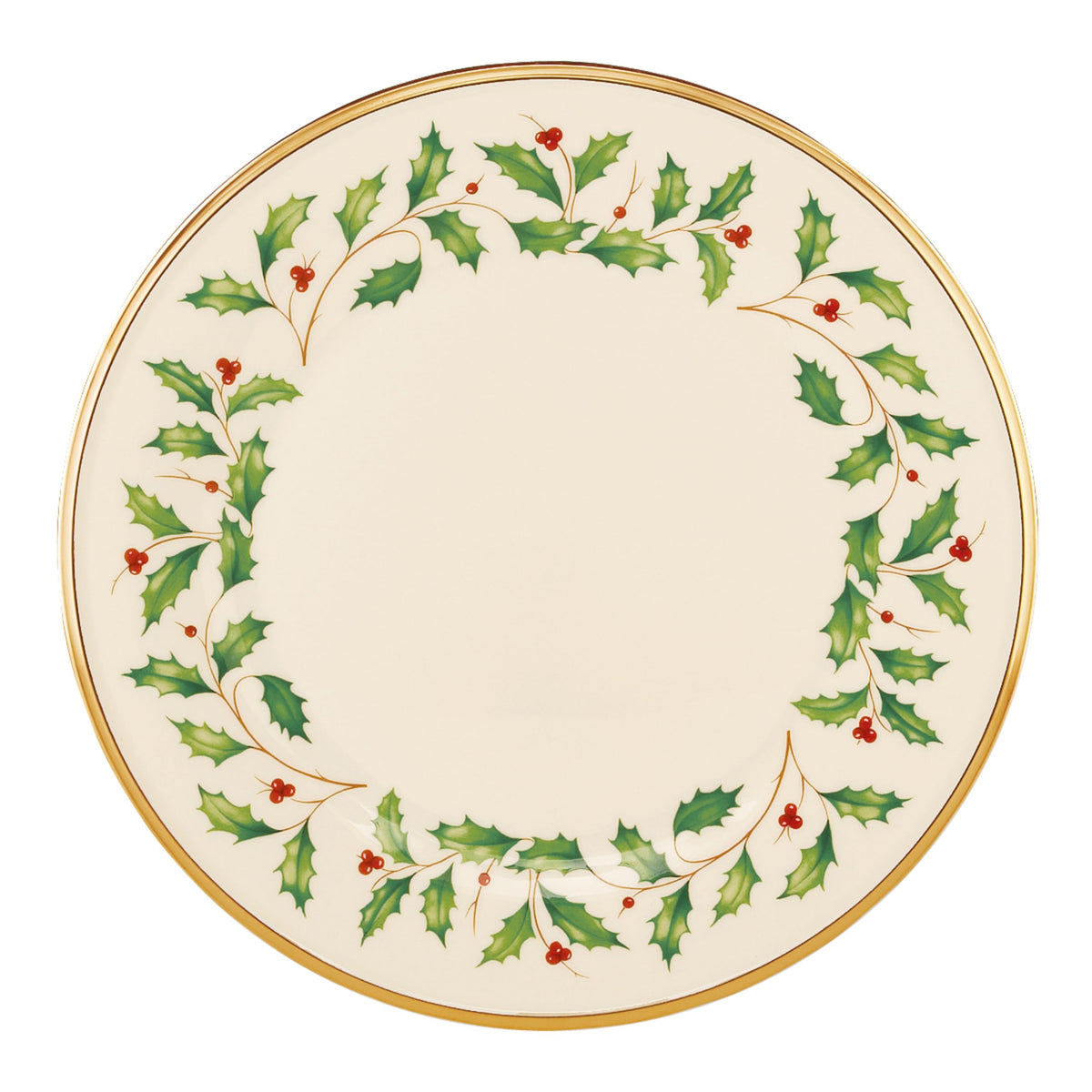 Lenox 883431 Holiday Place Setting Bowl, Red & Green, Christmas Dinnerware