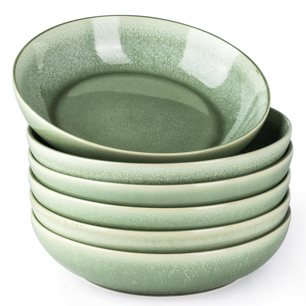 AmorArc 8.5’’ Ceramic Pasta Bowls Set of 4, 36oz Large Stoneware Bowls Set