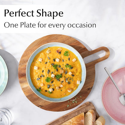 MIAMIO - Ceramic Soup Plates Set of 6 / Pasta Plates (29 oz) - Las Palmitas