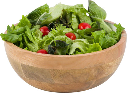 Classic Cuisine Mango Wood Bowl, Decorative Serving Dish, 7.75”x7.75”x3”
