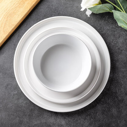 AmorArc Ceramic Dinner Plates Set of 6,10.0 Inch Matte Stoneware Plates Set